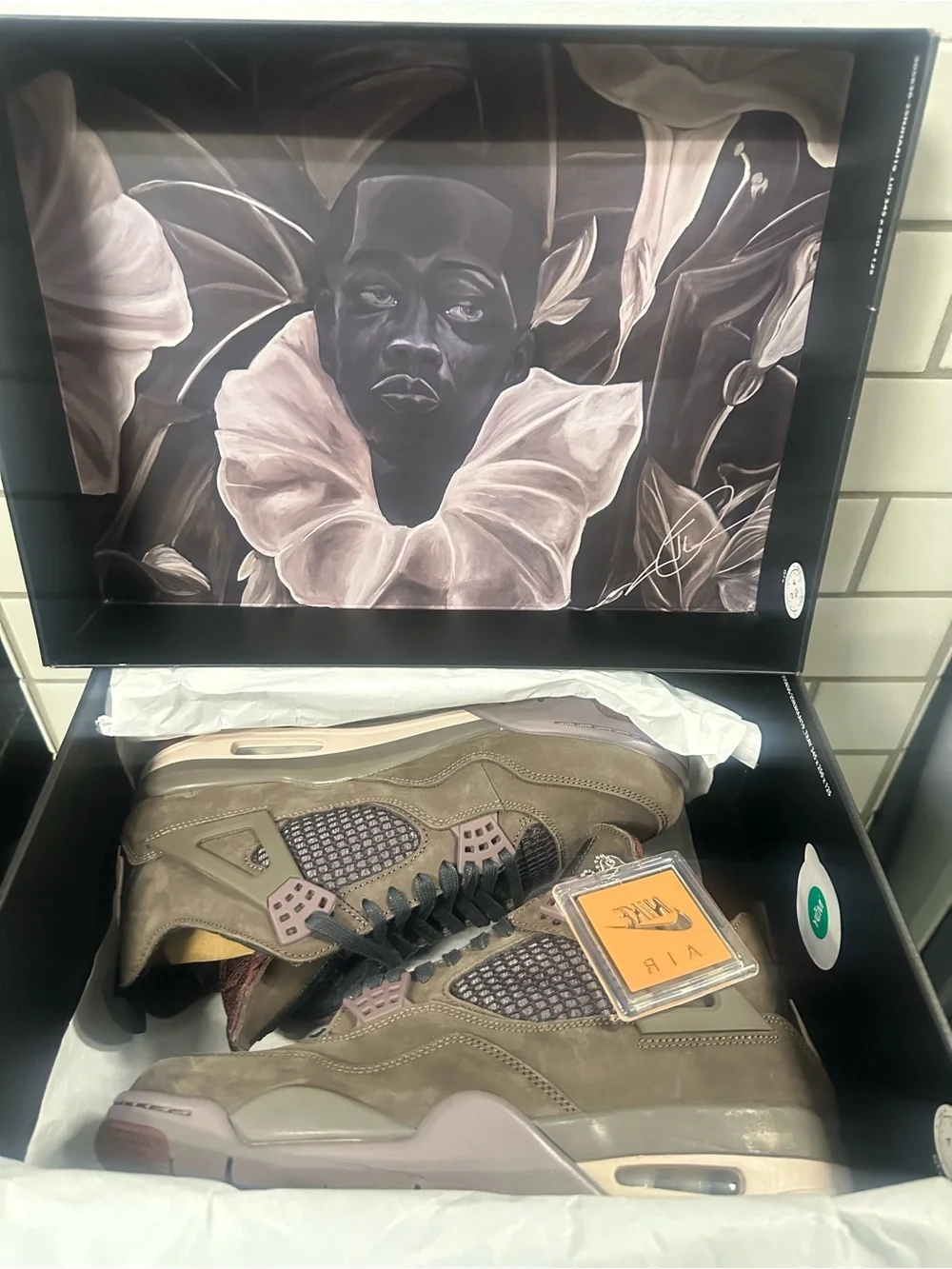 Jordan 4 retro A MA MaaNIERE DARK MOCHA